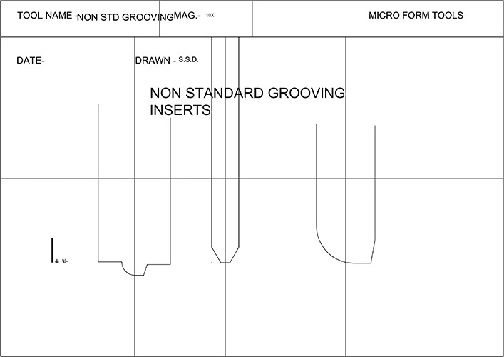 Non Standard Grooving Inserts