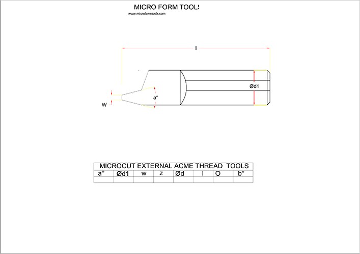 External ACME Threading Tool